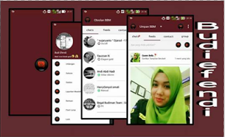 BBM MOD Reddline Minimalist APK