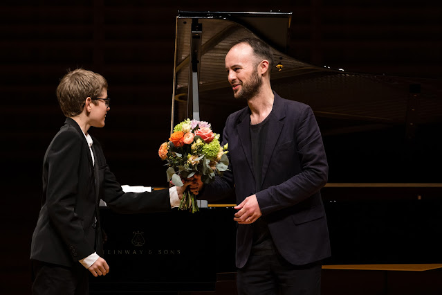 Edmund Finnis after the Swiss premiere of his Mirror Images - Le Piano Symphonique, KKL Luzern (Photo: Philipp Schmidli)