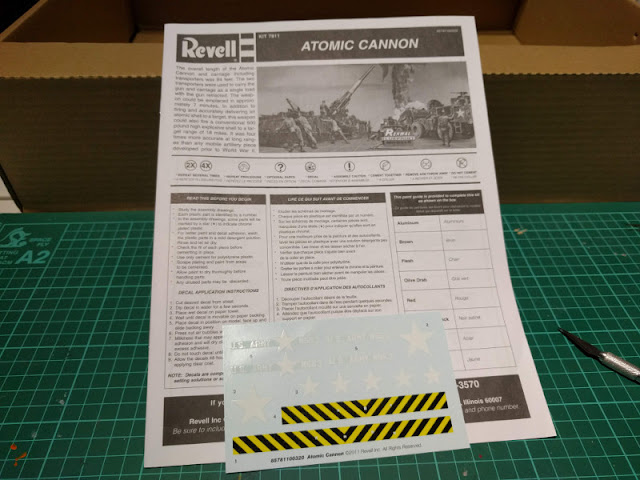 Instructions and a decal sheet