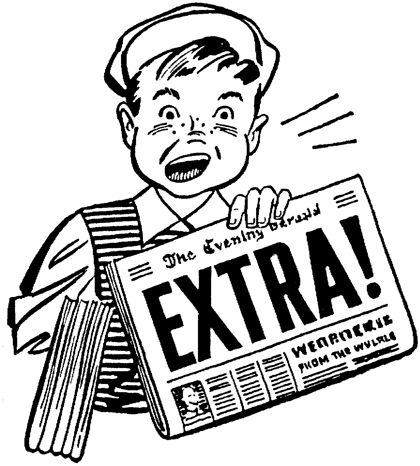 Extra Extra Read All About It Clip Art