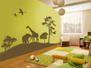 Wandgestaltung Kinderzimmer Dschungel