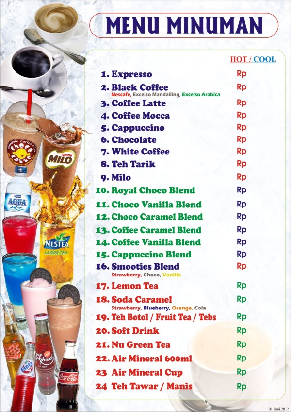 15+ Info Penting Daftar Menu Minuman