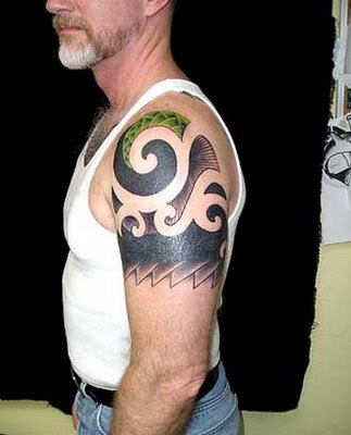 Hawaiian Arm Tribal Tattoo