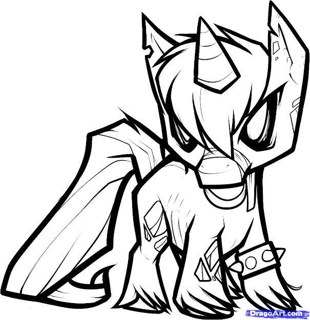  How To Draw Zombie Unicorn Zombie Unicorn Step  Horses Jumping  Coloring Pages 