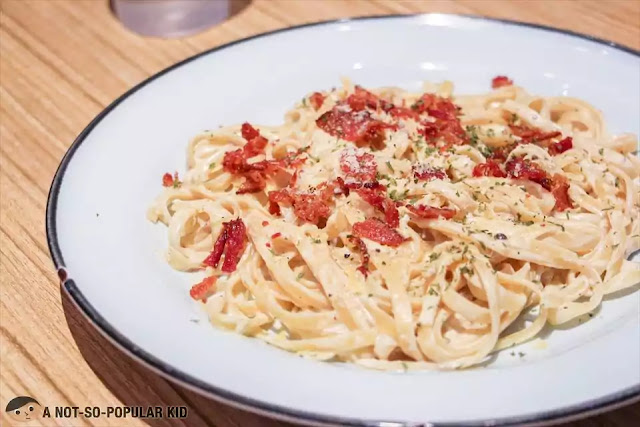 Cream Cheese Bacon Carbonara of Scout's Honor