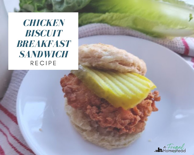 Make breakfast special with a simple chicken biscuit breakfast sandwich.