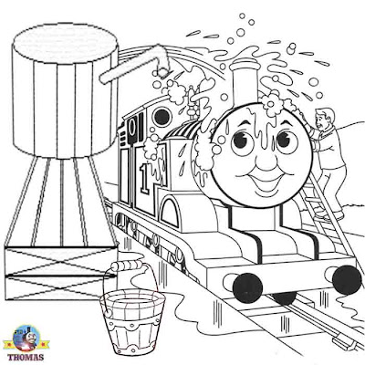Free online printable Boys drawing worksheets tank engine Thomas the train coloring pages for kids