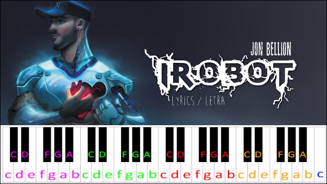 iRobot by Jon Bellion Piano / Keyboard Easy Letter Notes for Beginners