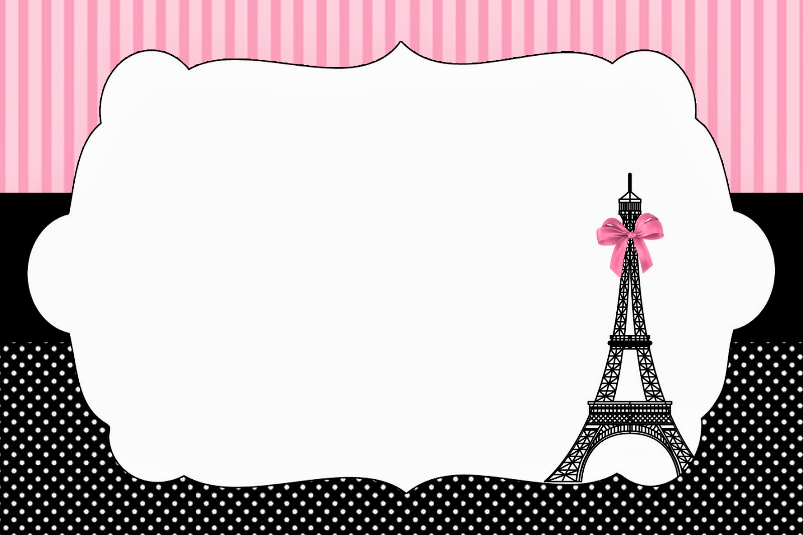 Paris: Invitations and Free Party Printables.  Oh My 
