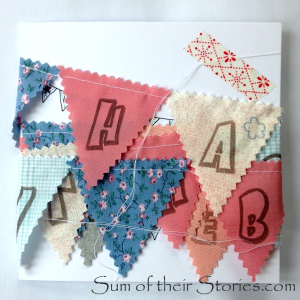 Mini bunting card