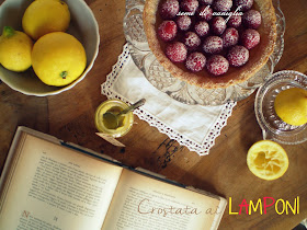 crostata lemon curd e lamponi