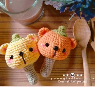 PATRON GRATIS CARAMELO OSO CALABAZA AMIGURUMI 62572