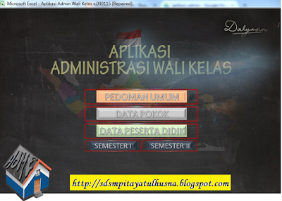 Download Format administrasi Guru Kelas SD KTSP