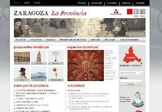 web del Patronato de Turismo de la Provincia de Zaragoza