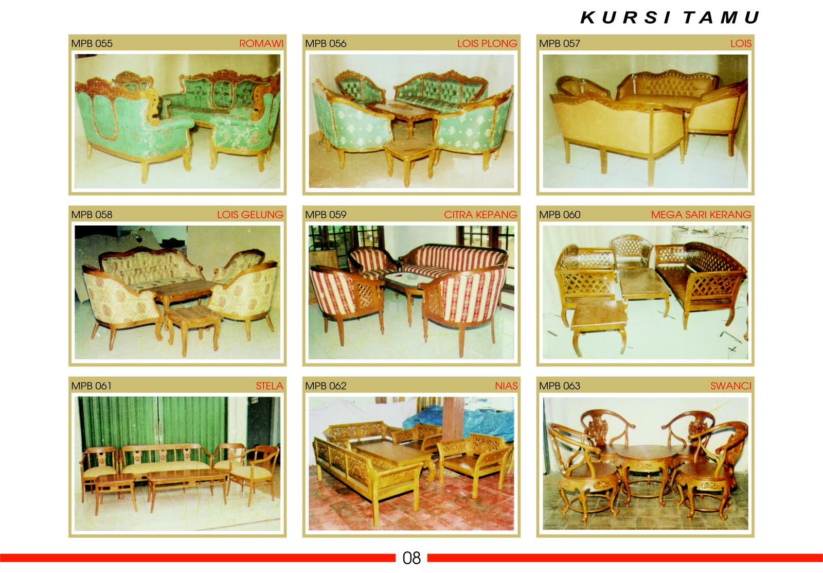 furniture lokal katalog  mpb kursi  tamu  dan tempat tidur