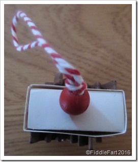 matchbox tree decoration. top