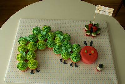 Train Birthday Cake on Cupcakes Take The Cake  Caterpillar Cupcake Party Train Cake