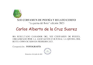 La quema del boto Carlos de la Cruz Suárez