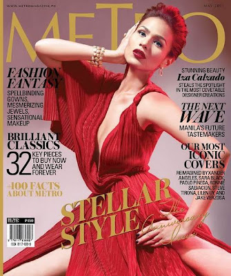 Celebrity Magazine on Pinay Celebrity Gallery  Iza Calzado Covers Metro Magazine For May