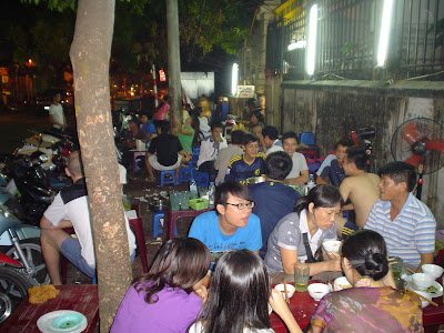 Street restaurant Hanoi Vietnam