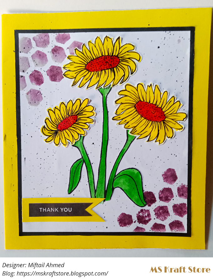 Sunflower - Thank You Card