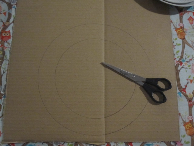 A circle drawn on card