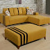 Sofa Minimalis 2 Slonjor + Puff Besar + Bantal