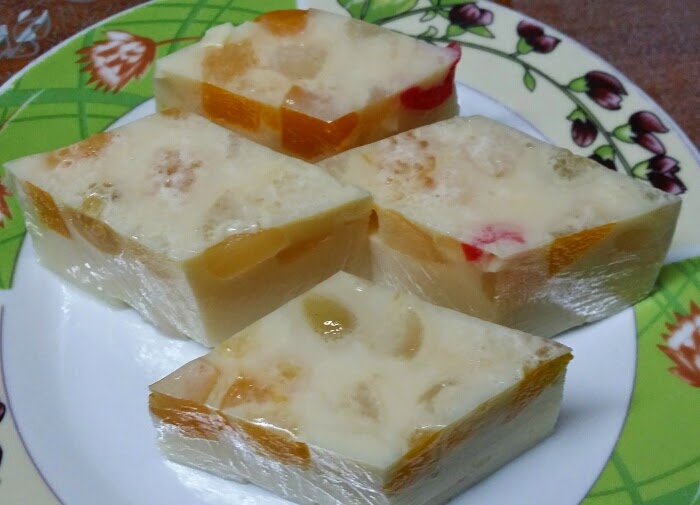 Puding Koktail Buah-Buahan Simple  Koleksi Resepi Emak