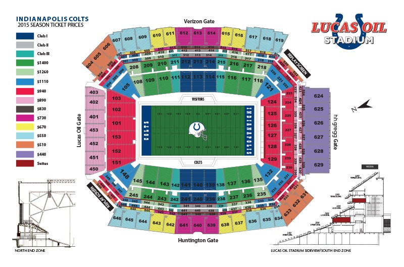 Indianapolis Colts Virtual Venue™ by IOMEDIA - lucas oil stadium seating chart