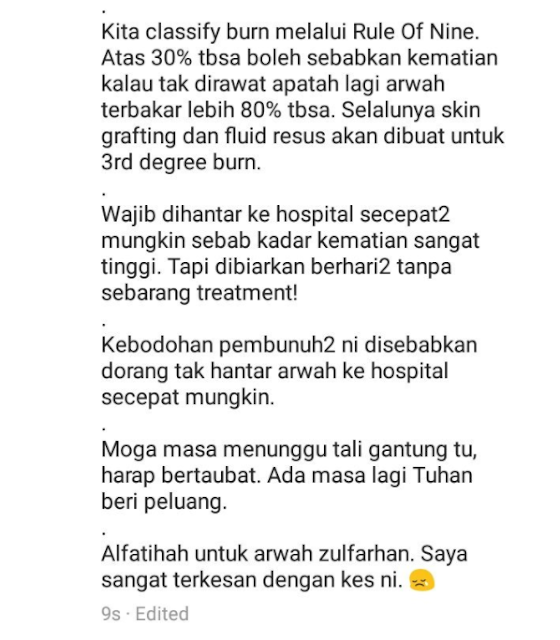 Seorang Doktor Dedah Punca Kematian Zulfarhan