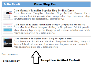 Cara Membuat Artikel Terkait Keren Pada Blog