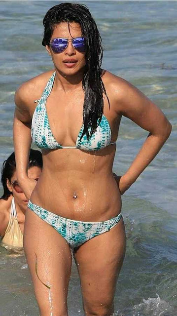 Priyanka Chopras Blue Bikini Hot Pic