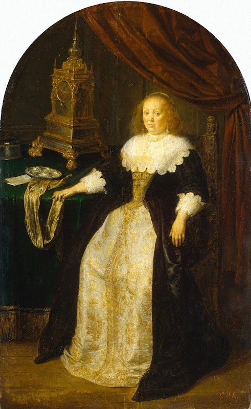 Portrait of a Lady by Frans Jansz van Mieris I - Portrait Paintings from Hermitage Museum