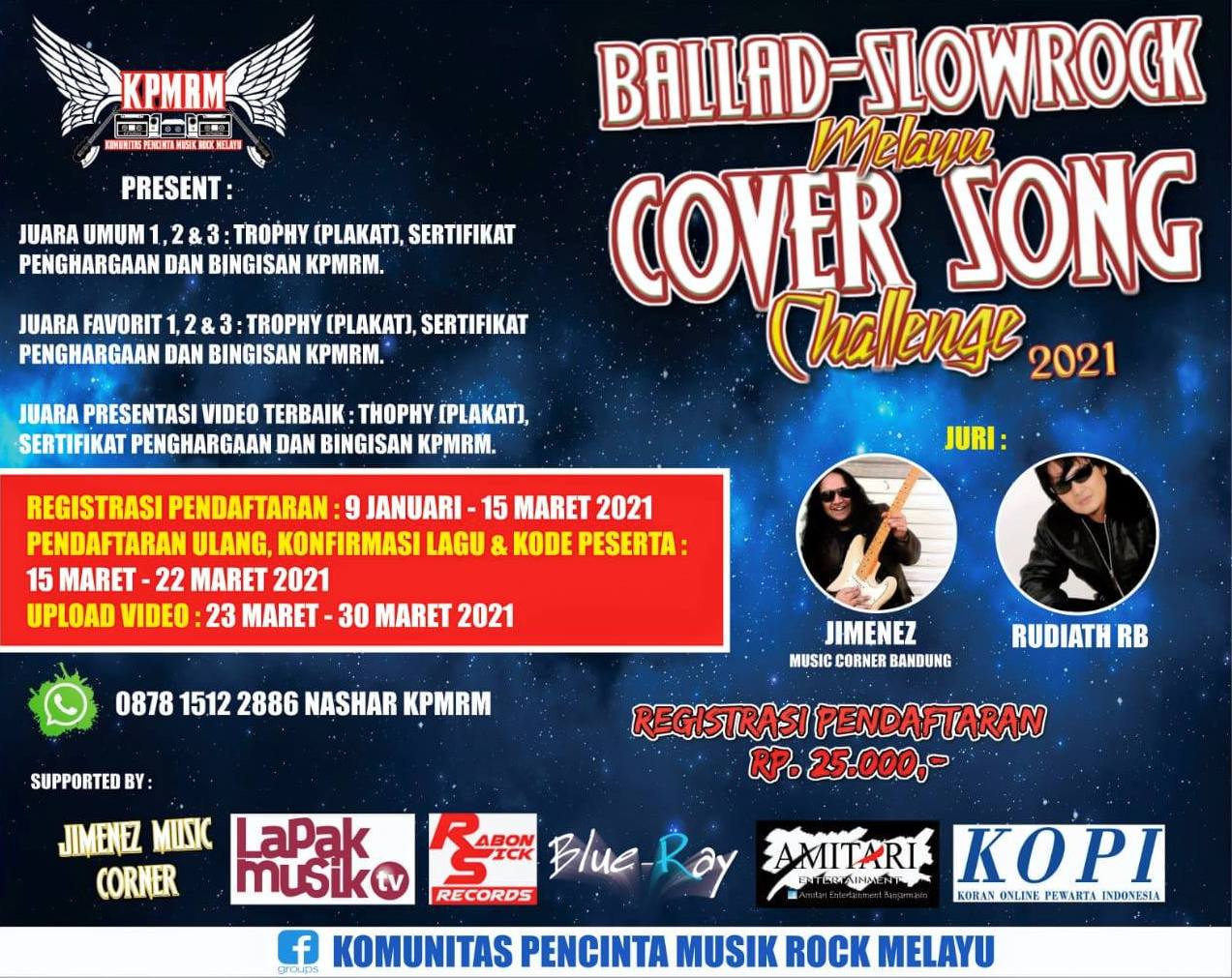 Ballad - Slow Rock Melayu Cover Song Challenge Tahun 2021
