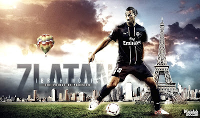 Zlatan Ibrahimovic - PSG - Wallpaper Sepakbola Terbaru 2012-2013