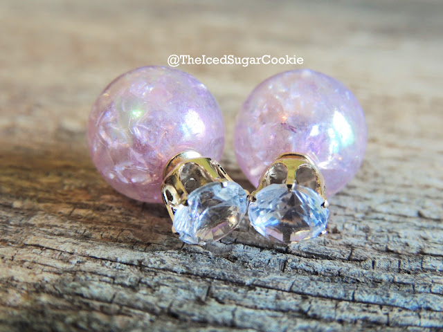 Cracked Cellophane Wannabe Globe Earrings By The Iced Sugar Cookie