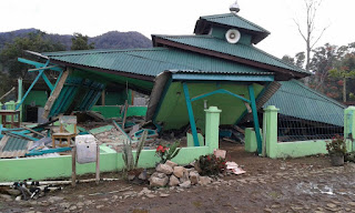 Surau akibat gempa lebak banten