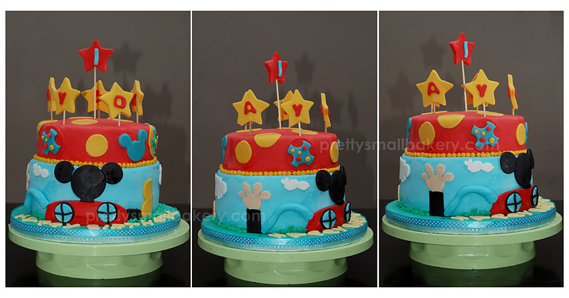 Kek harijadi mickey mouse cake disney channel laaaa 