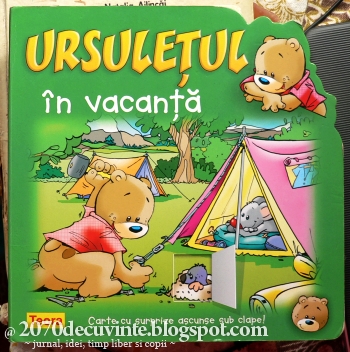 Ursuletul in vacanta. Carte cu surprize ascunse sub clape