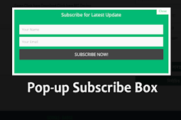 Pop up Email Subscribe box for Blogger