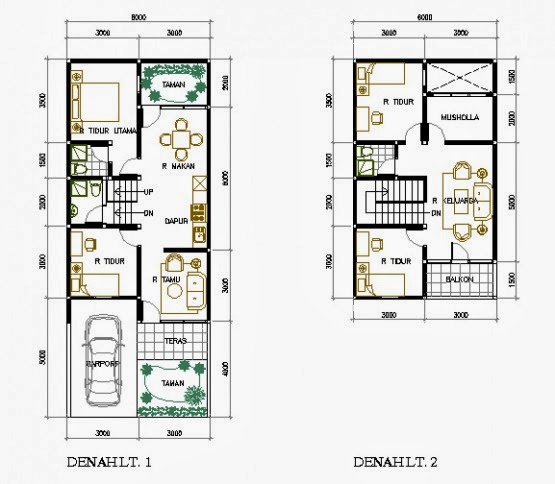  Denah  Rumah  Minimalis  Modern