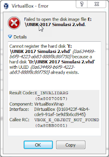 error UUID saat membuat virtual machine UNBK