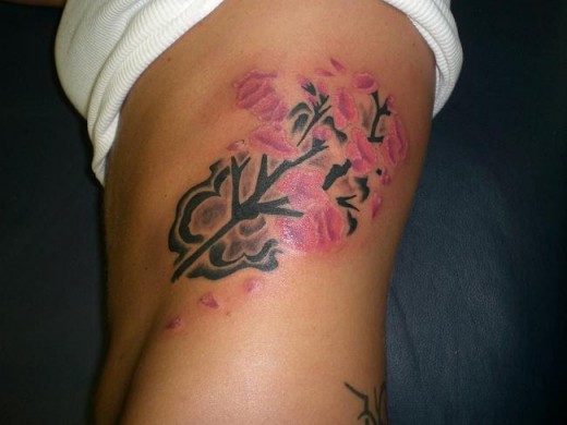 Flower Rib Tattoos For Girls star tattoos on ribs