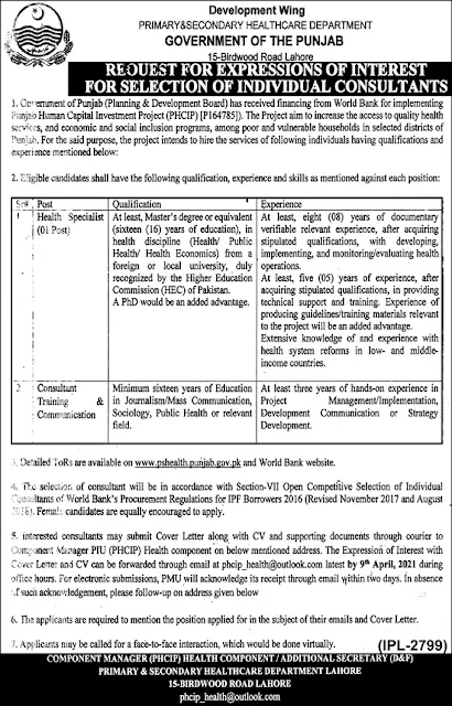 health-department-punjab-jobs-2021-advertisement