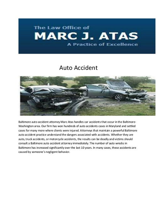 Car Accident Lawyer Baltimore 1