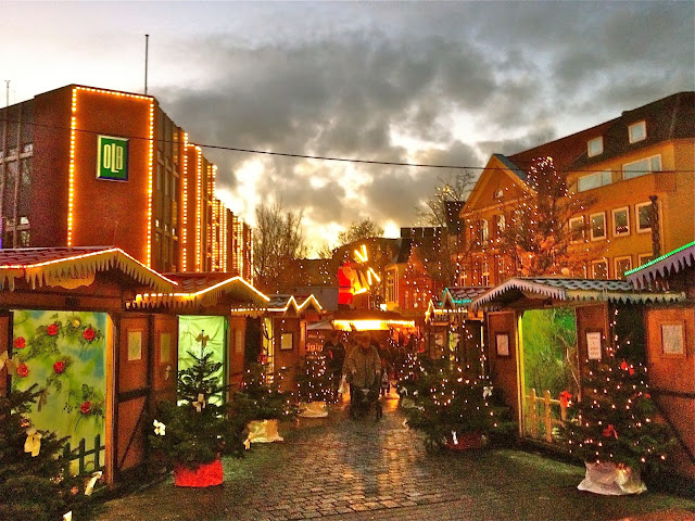 Christmas market in Leer, Germany.