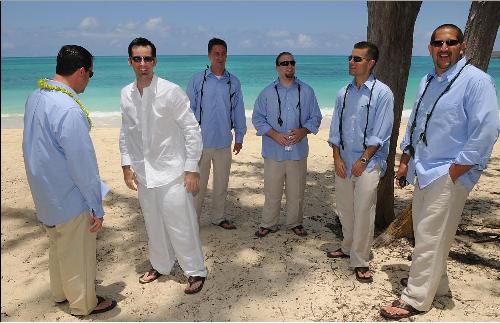 beach wedding groom attire