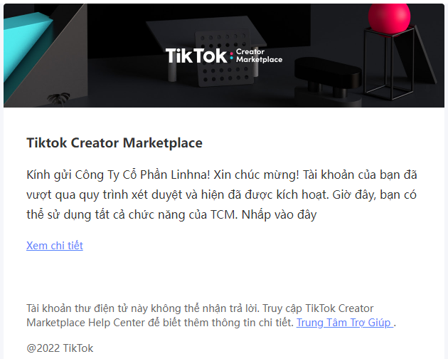 Hướng dẫn đăng ký TikTok Creator Marketplace