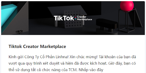 Hướng dẫn đăng ký TikTok Creator Marketplace