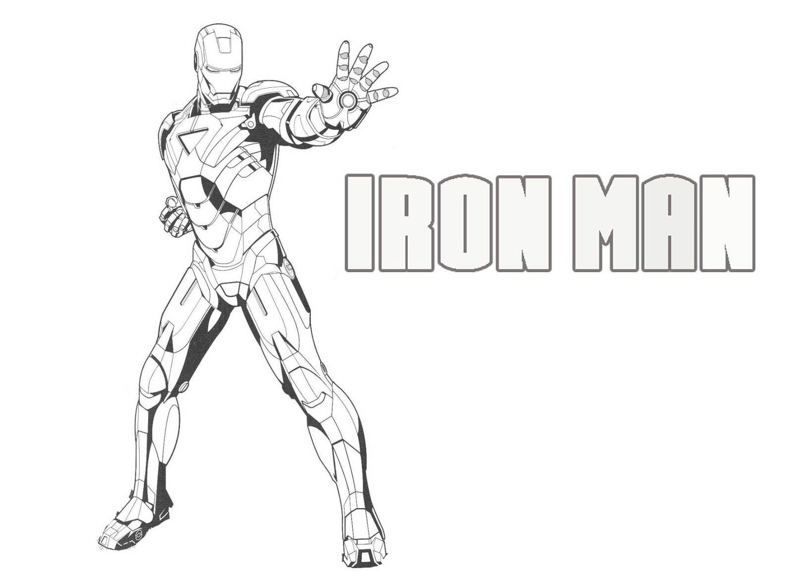 50 Gambar Mewarnai Iron Man Hitam Putih Terlengkap Kumpulan Gambar Mewarnai